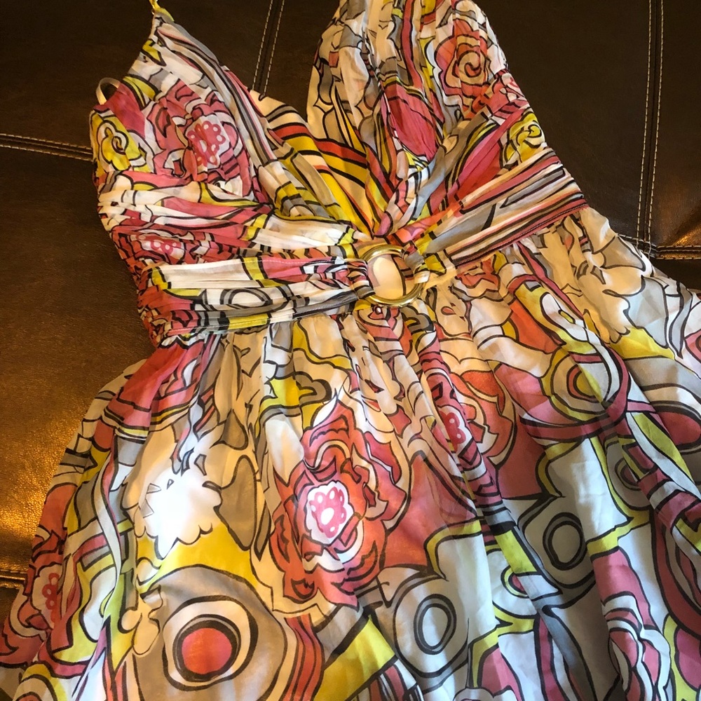 Arden B halter above the knee dress